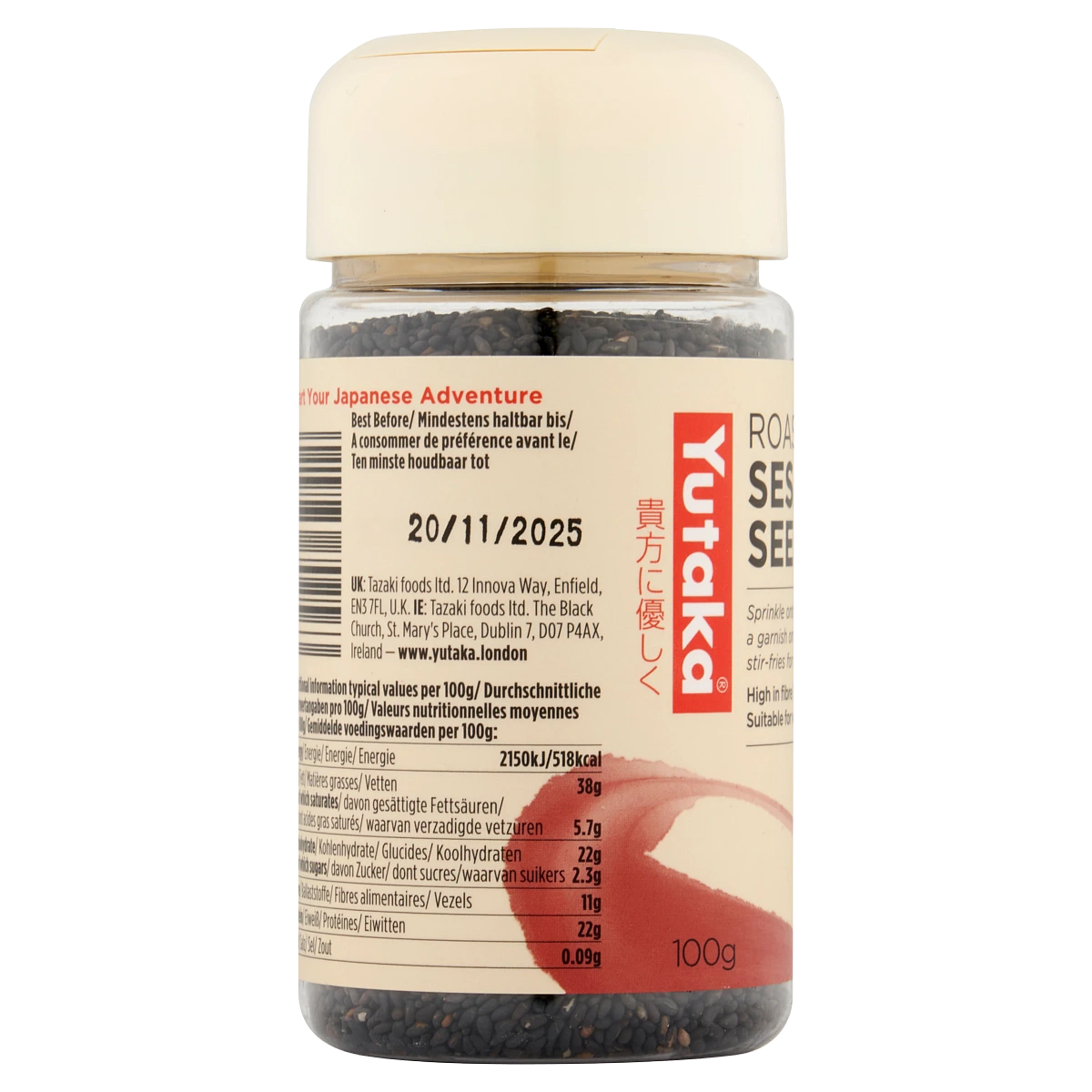 Roasted Black Sesame Seeds 100g