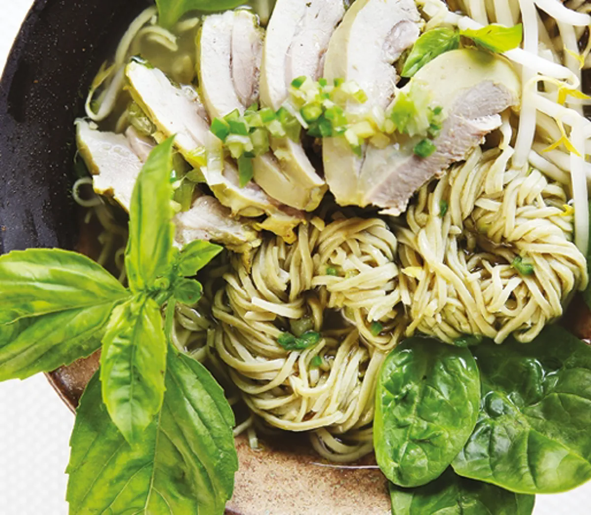 Ching's Hainan Style Chicken Edamame Noodle Soup