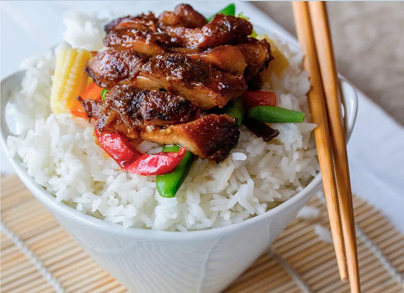 Chicken lime Teriyaki with rice