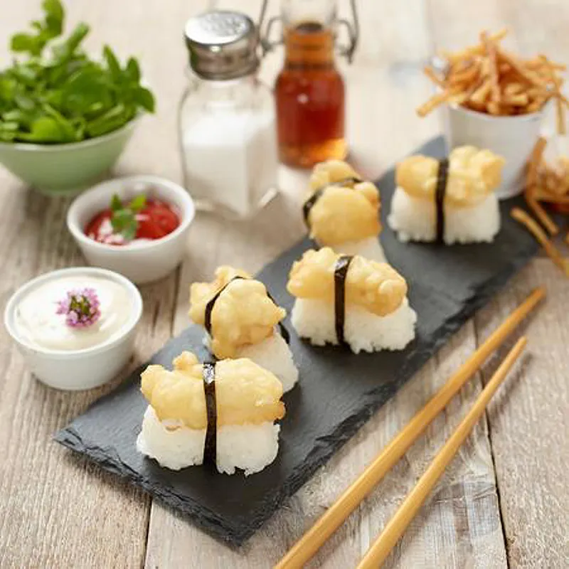 Fish and Chip Nigiri