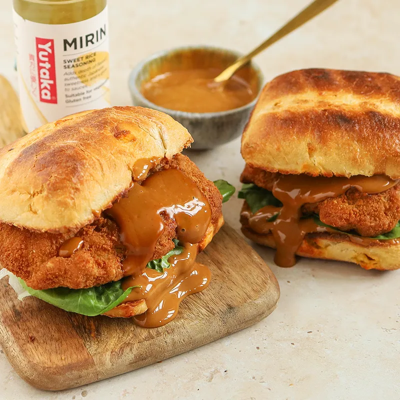 Crispy Katsu Curry Chicken Burgers