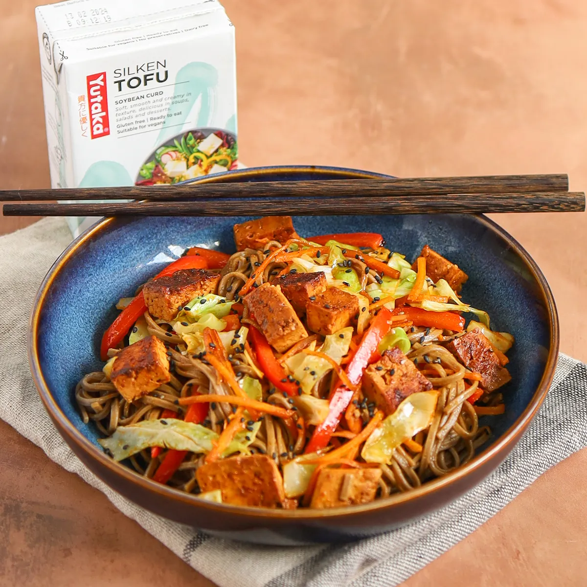 Yakisoba with Tofu Stir-fry