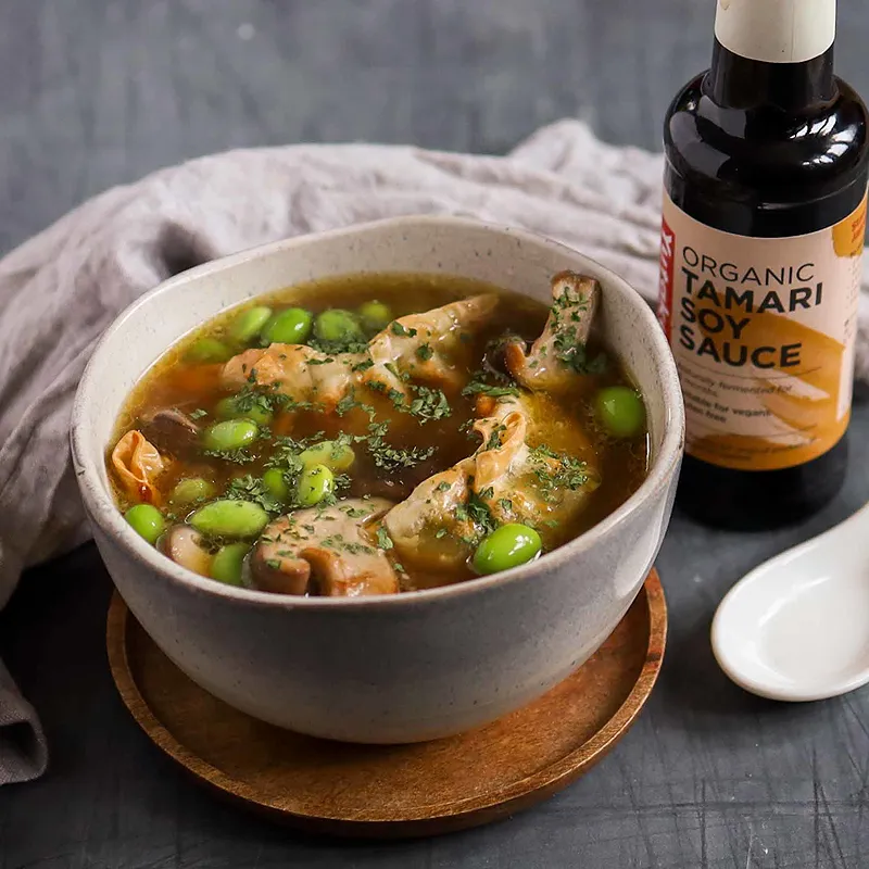Mushroom, Gyoza and Miso Soup