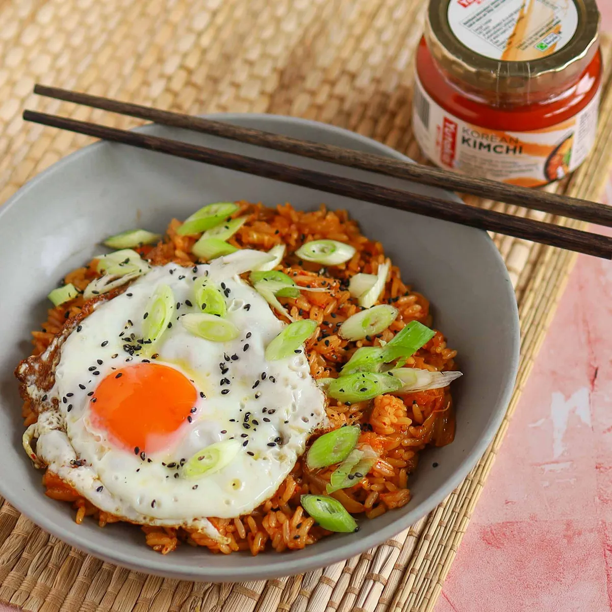 Kimchi Fried Rice with Egg
