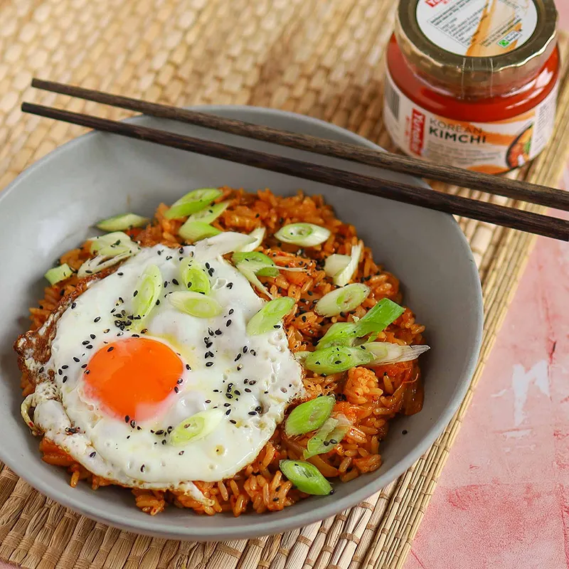 Kimchi Fried Rice with Egg