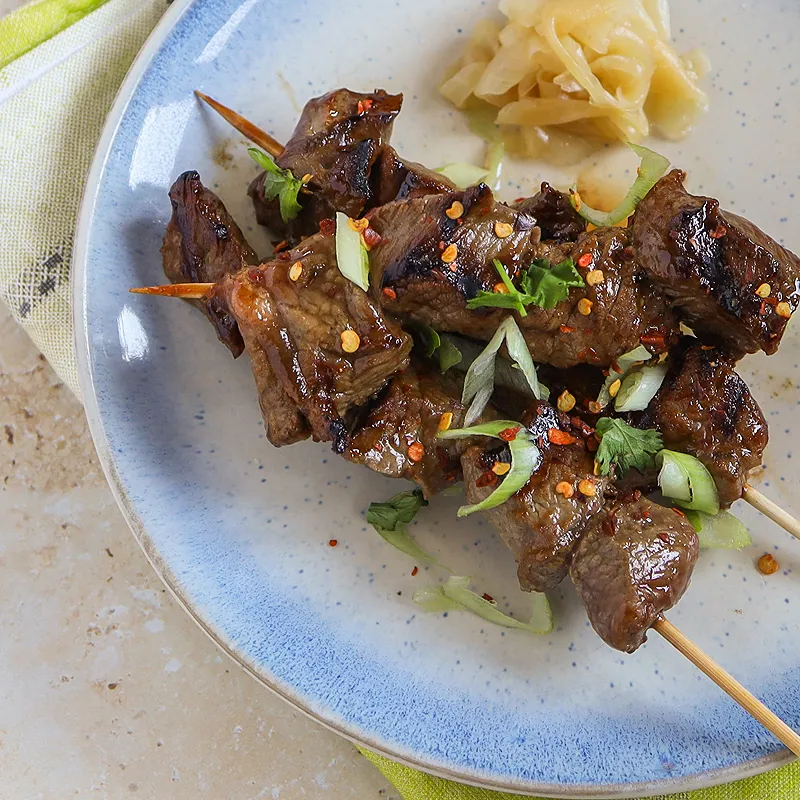 Steak skewers