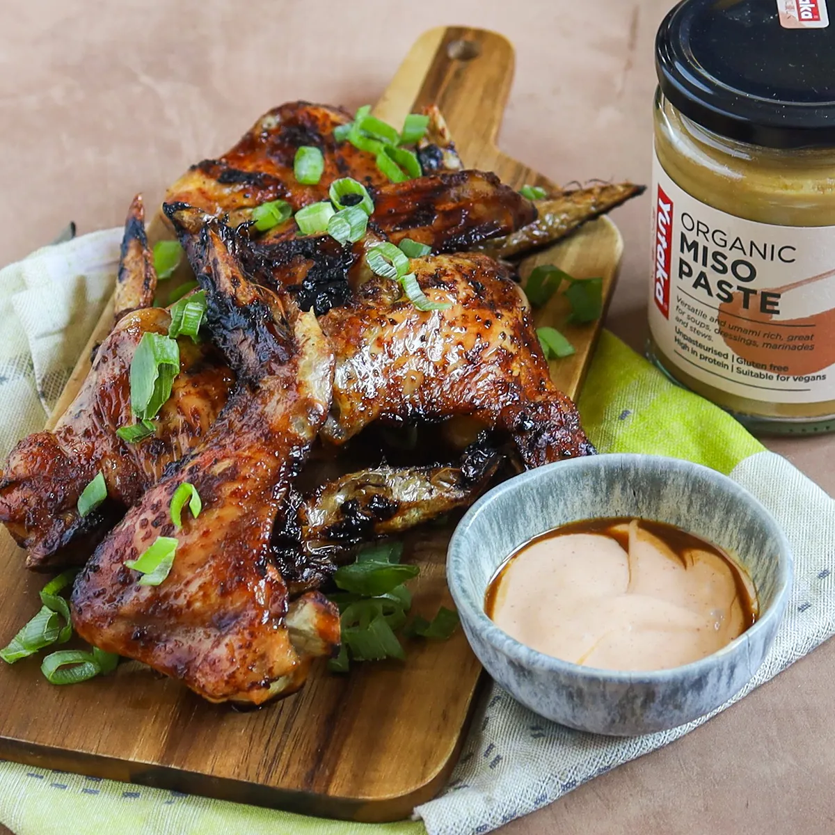 Garlic Miso Chicken Wings