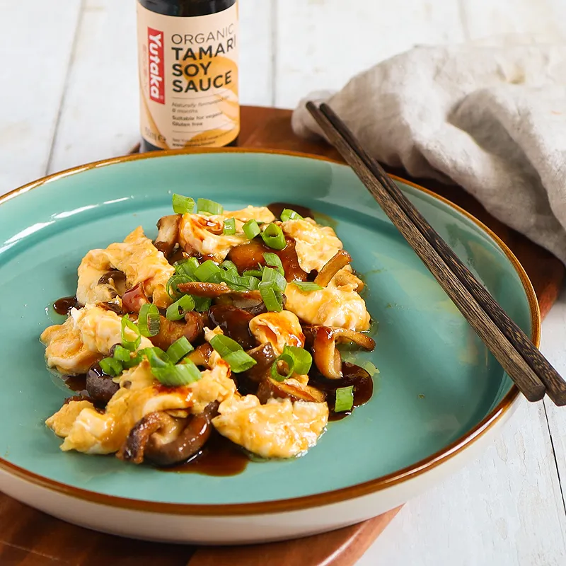 Stir-Fried Mushroom & Egg with Ankake