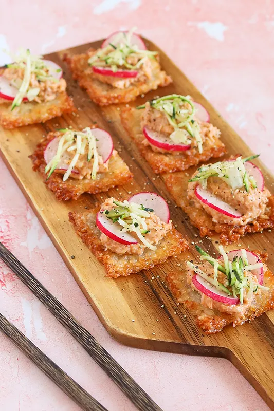 Crispy Crab Sushi Squares