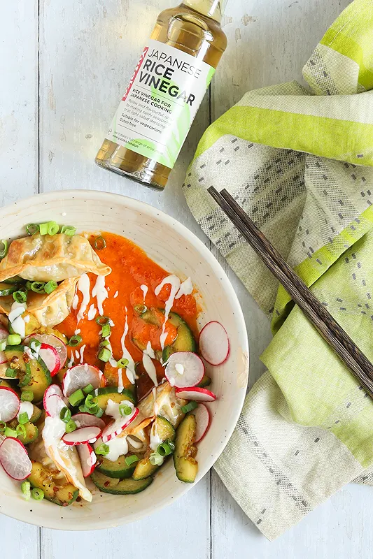 Smacked Cucumber Dumpling Salad